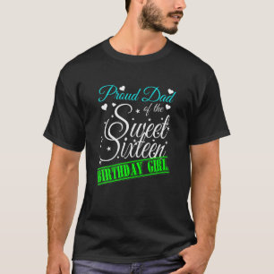 Manar Vintage Sweet 16 Girl Tonåring Birthday Gir T Shirt