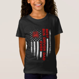 Manar Vintage USA American Flagga Best School T Shirt