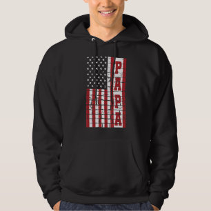 Manar Vintage USA:s 60:e Flagga för ed Hoodie