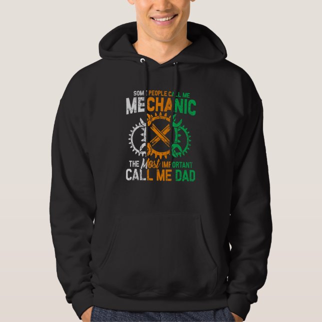 Manar Vissa kallar mig för Mekanik den största imp Hoodie (Framsida)