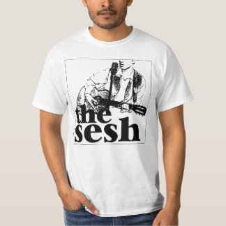 Manar "vit för logotyp för sesh" tee