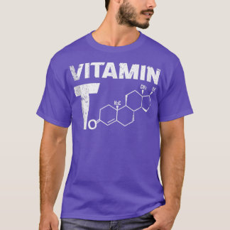 Manar Vitamin T Testosteron Bodybuilding Gym Fitne Shirt