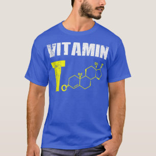 Manar Vitamin T Testosteron Bodybuilding Gym Fitne Shirt