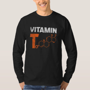 Manar Vitamin Testosteron Bodybuilding Gym Fitness T Shirt