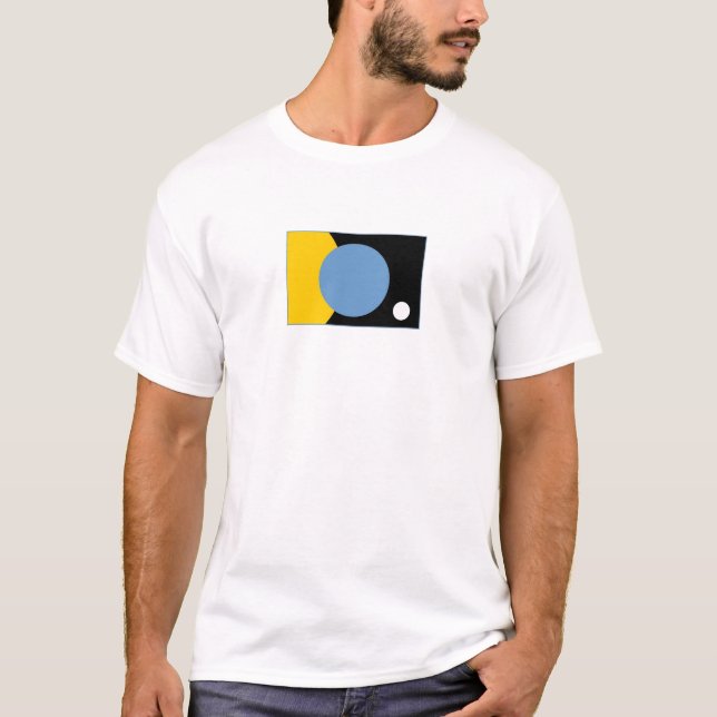 Manar vitflagga av jord T Shirt (Framsida)