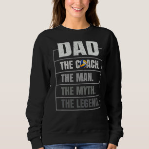 Manar Volleyball Coach Pappa Man Myth Legend Volle T Shirt