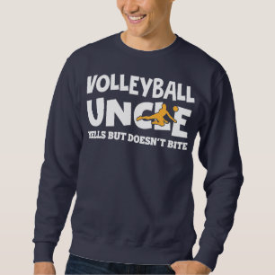 Manar Volleyball farbror Yells, men Bita inte  Lång Ärmad Tröja