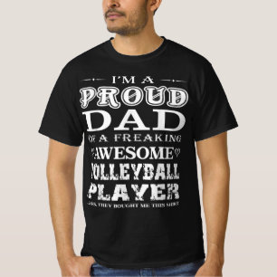 Manar Volleyball Jag är en stolt Volleyball Pappa- T Shirt