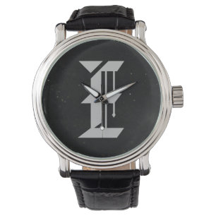 Manar Watch Featuring Cast Järn look and Initial Armbandsur