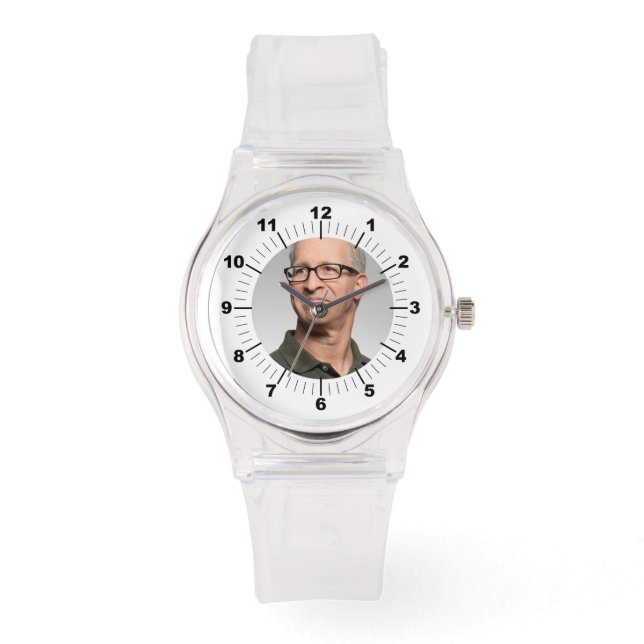 Manar Watch - Personlig - Silicone Strap Clear Armbandsur (Framsida)