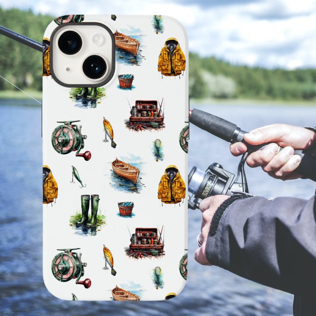 Manar Watercolor Fishing Gear Mönster (Skapare uppladdad)