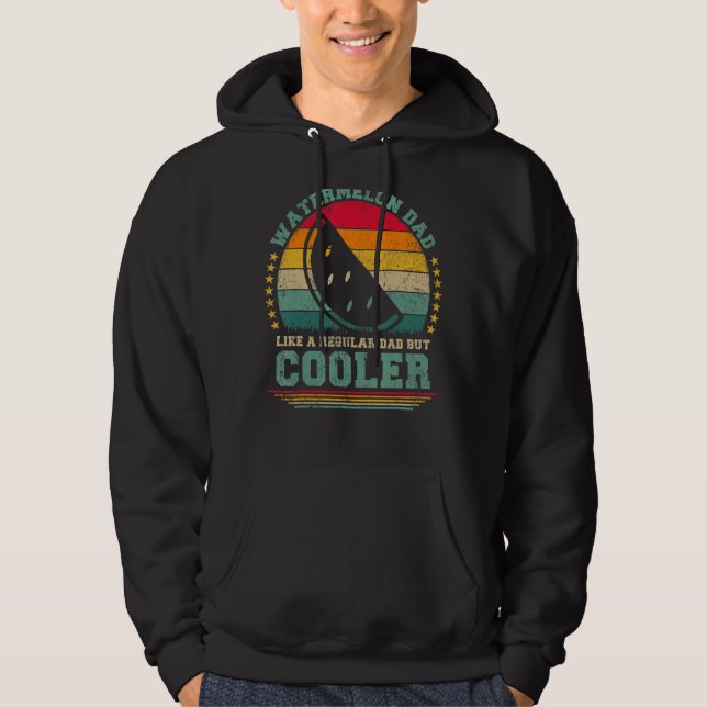 Manar Watermelon Pappa som ett vanligt Pappa men k Hoodie (Framsida)