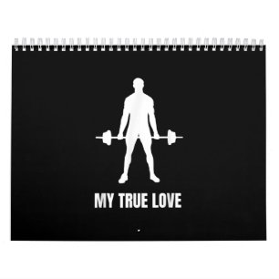 Manar Weightlifter Barbell-träningsarbetsinsats Kalender