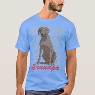Manar Weimaraner Grandpa Hundägare Weimaraner Prem T Shirt