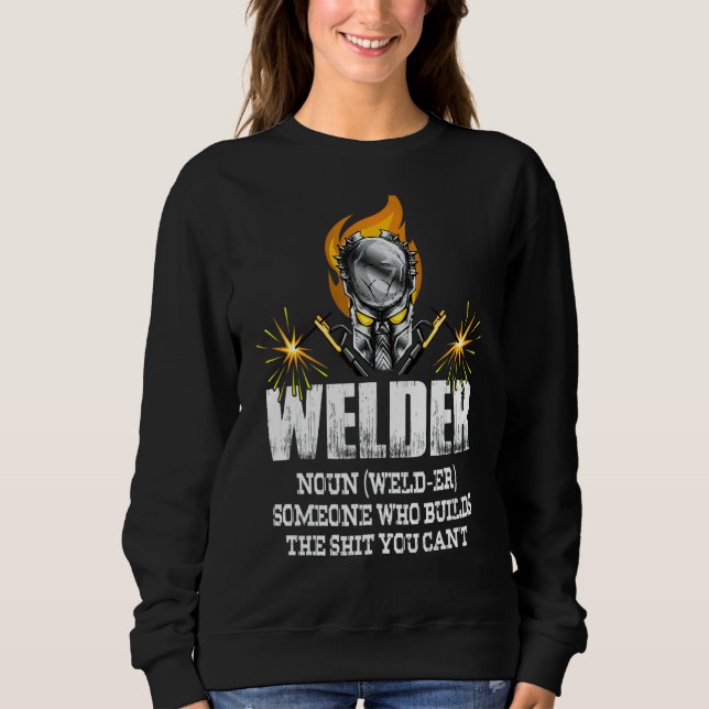 Manar Welder Definition Welder Welder som Bygger d T Shirt (Framsida)