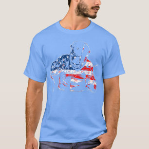 Manar Welder Distress USA American Flagga Welding T Shirt