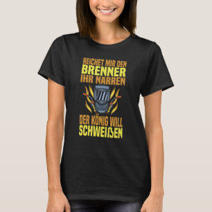 Manar Welding Maskin Wig Metall Builder Locksmith T Shirt