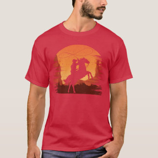 Manar Western Cowboy Horse Riding roligt T Shirt