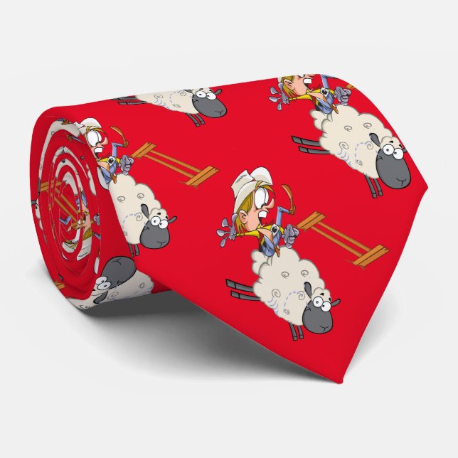 Manar Westernare Mutton Bustin Rodeo Neck Tie Slips (Rullad)