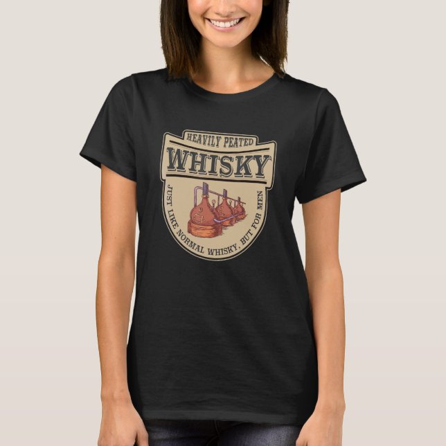 Manar Whisky Drinking Quote Vintage T Shirt (Framsida)