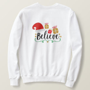 Manar White jul Tro Sweater Lång Ärmad Tröja