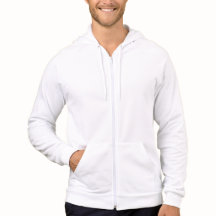 Manar white MITMTFL logotyp Hoodie Zip