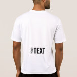 Manar White Modern Sport Back Print Template T Shirt<br><div class="desc">Lägg till din text här Modern Back Design Print Template Manar Sport-Tek Competitor Activewear White T-Shirt.</div>