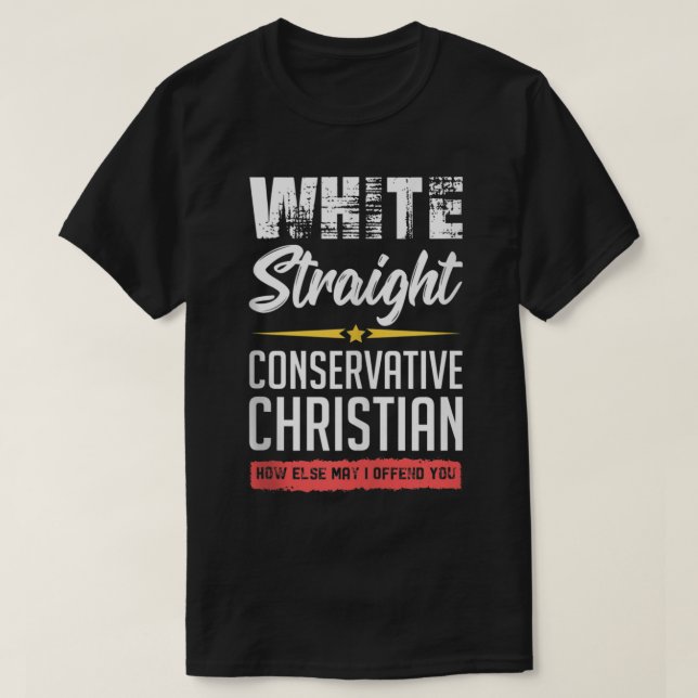 Manar White Rak Konservativ Christian Tank till T Shirt (Design framsida)
