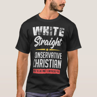 Manar White Rak Konservativ Christian Tank till T Shirt