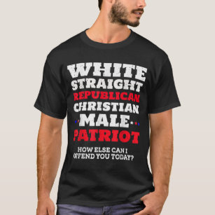 Manar White Rak Republican Christian Male Patr T Shirt