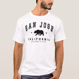 Manar White San Jose - Grizzly Bear Design T Shirt