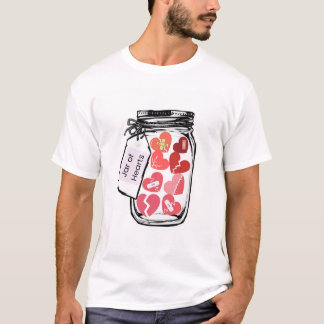 Manar White Tshirt Burk of Hearts T Shirt