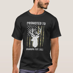 Manar Whitetail Hjort befordrad till Grandpa 2022 T Shirt
