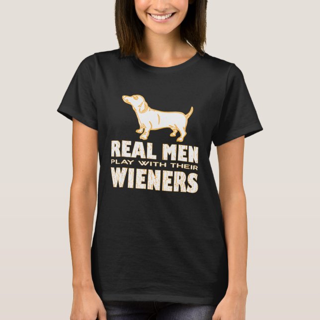 Manar Wiener Dachshund T Shirt (Framsida)