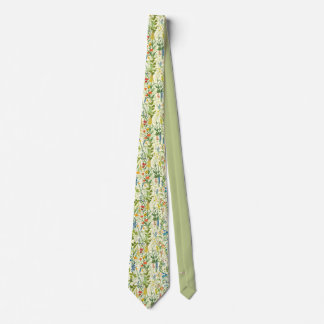 Manar Wildblomma Blommigt Bröllop Tie Groom Slips