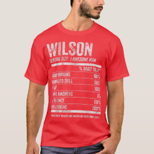 Manar Wilson Nutrition Personlig Namn Funny Nam T Shirt