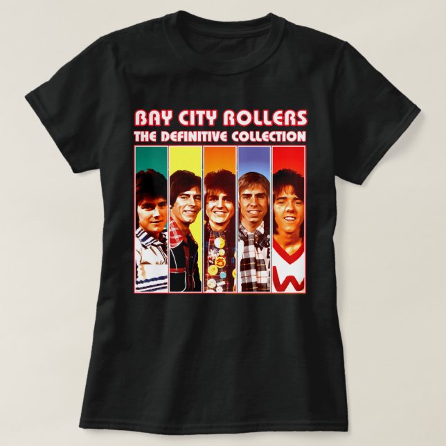 Manar Women Band Bay City Rollers Music Sten Aweso T Shirt (Design framsida)