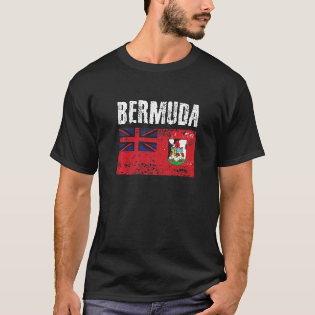 Manar Women Bermuda National Pride Distress Bermud T Shirt (Framsida)