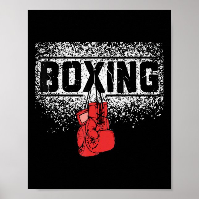 Manar Women Boxer Vintage Boxing Glovers Boxing Poster (Framsidan)