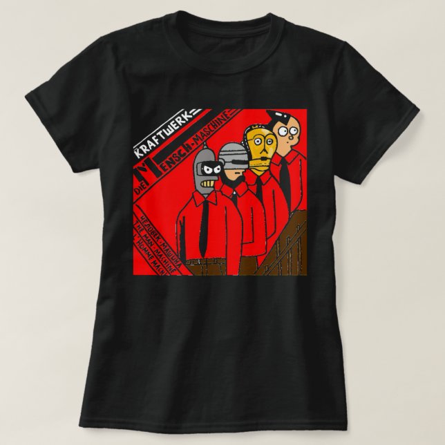 Manar Women Electronic Kraftwerk Music Funny Manar T Shirt (Design framsida)