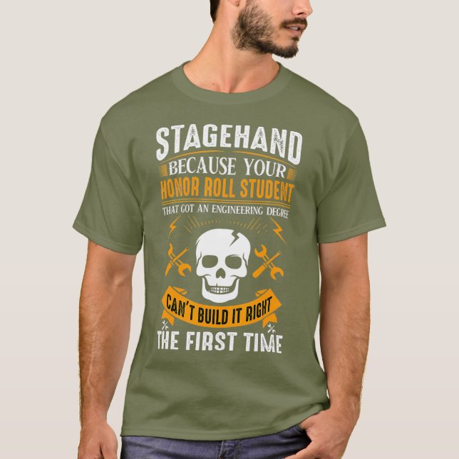 Manar Women Im A Stagehand T Shirt (Framsida)