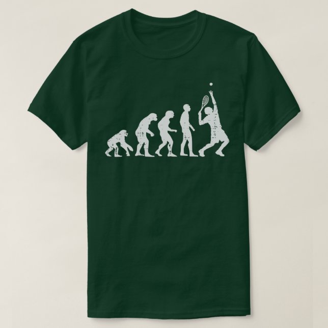 Manar Women Kids tennis Funny Evolution Coach Play T Shirt (Design framsida)
