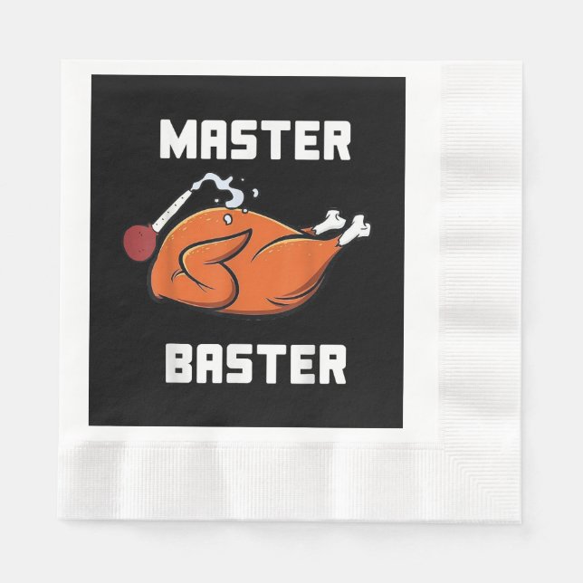 Manar Women Master Baster Funny Turkey Baster Tack Pappersservett (Framsidan)