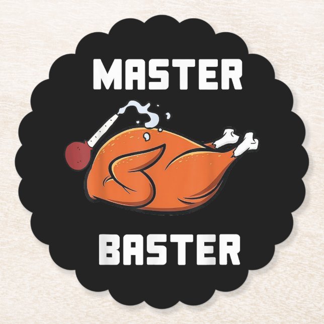 Manar Women Master Baster Funny Turkey Baster Tack Underlägg Papper (Framsida)