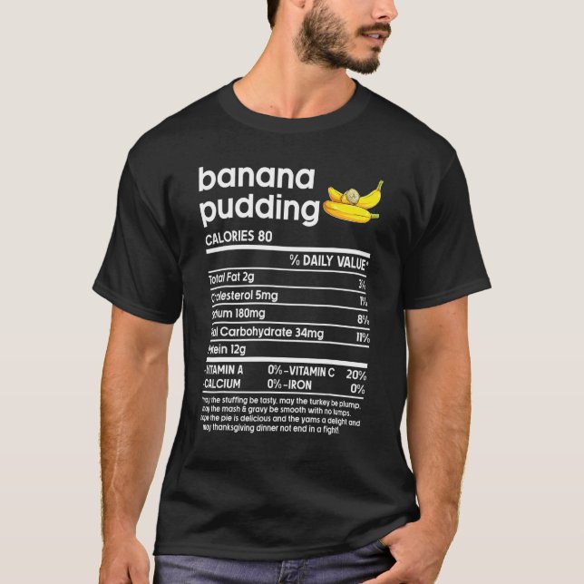 Manar Women Thanksgiving Shirts, Banana Pudding Nu T Shirt (Framsida)