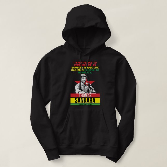 Manar Women Thomas Africanist Sankara Graphic for  Hoodie (Design framsida)