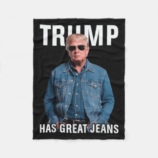 Manar Women Trump har Underbart Jeans Funny Meme Fleecefilt