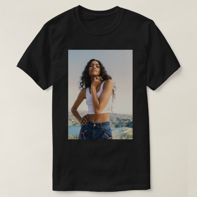 Manar Women Zendaya Cute Graphic Gift T Shirt (Design framsida)
