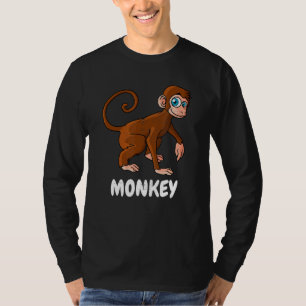 Manar Women Zoo Animal Monkey T Shirt