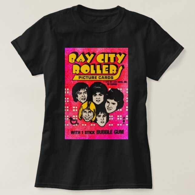 Manar Womens Band Bay City Rollers Music Sten Awes T Shirt (Design framsida)